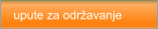 upute za odr�avanje
